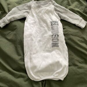 Amazon Gray and White Nightgown Pajamas Soft Cotton Blend